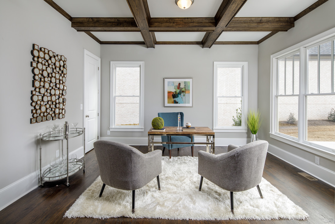 Houseplants can be used in any room to provide a vivid pop of color