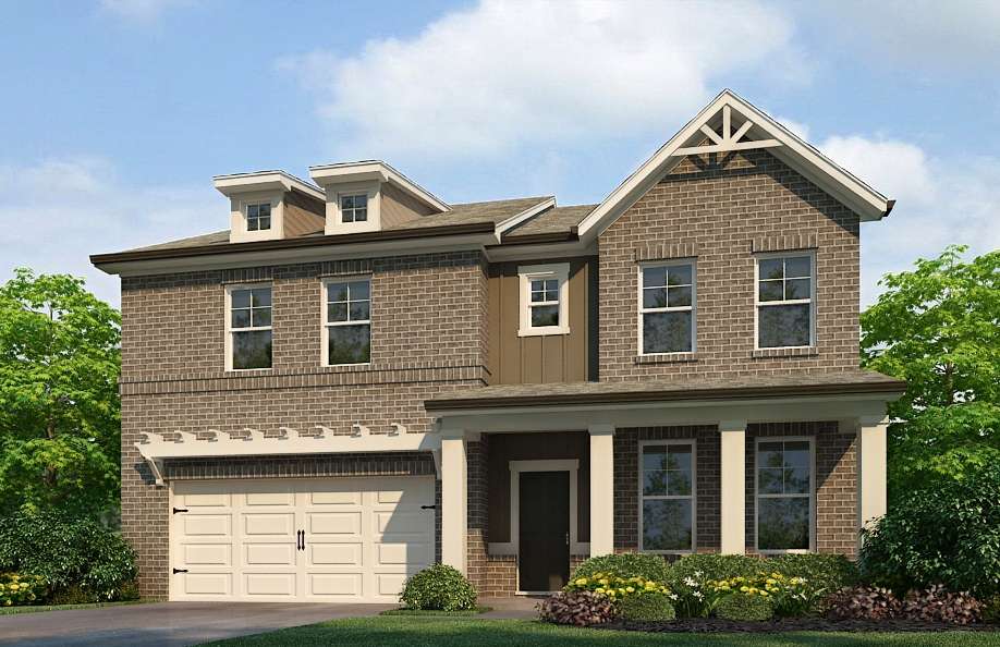 Wellington option F 2 CAR garage exterior front
