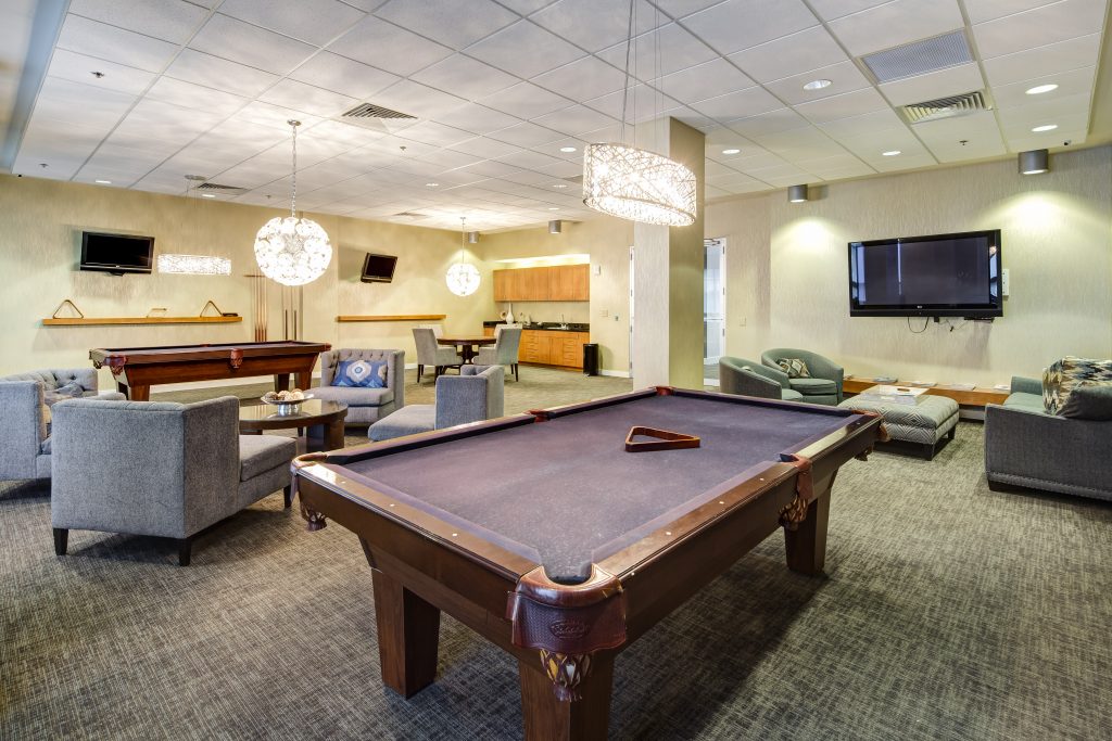 The clubhouse amenity at Cosmopolitan - Intown Atlanta homes by Rockhaven