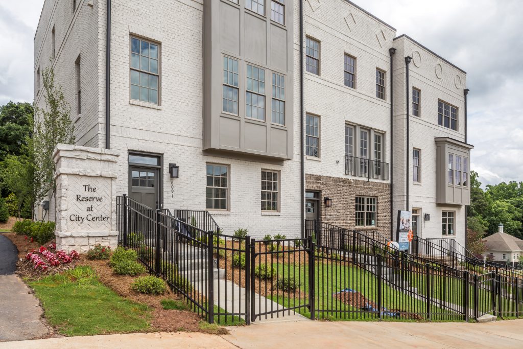 The townhomes at Reserve at City Center