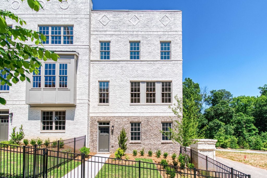 Exterior of a new home in Reserve at City Center - Sandy Springs