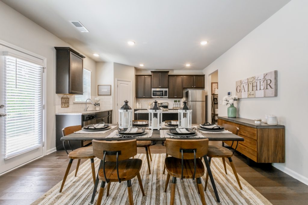 A kitchen in a new home near Atlanta in Riverwalk Trace