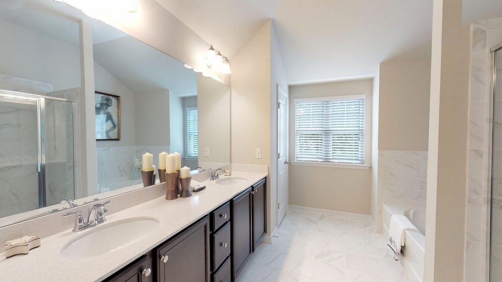 A master bathroom in Phillips Trace