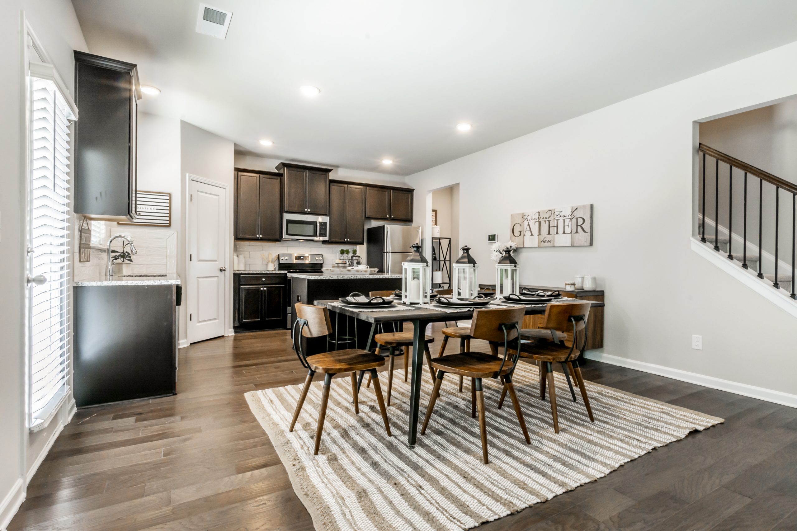 Kitchen and Dining in a South Fulton home in Riverwalk Trace