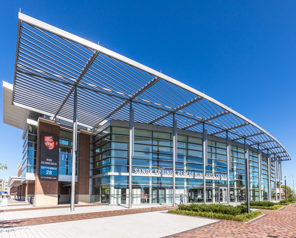 The Sandy Springs Performing Arts Center, walkable from your front door