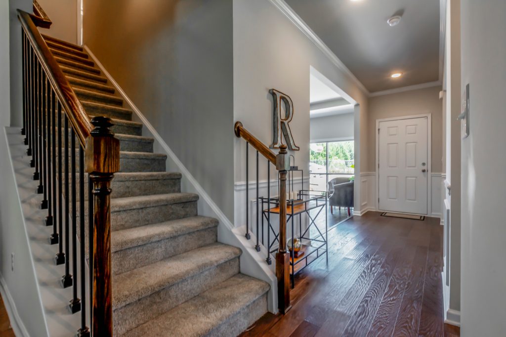 An entryway in a Clifton floor plan in Riverwalk Trace