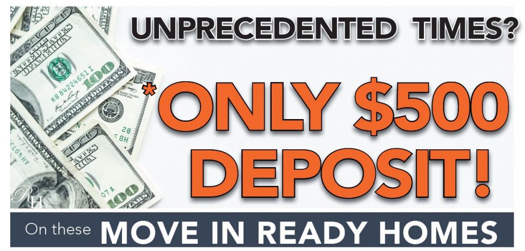 $500 deposit on select Rockhaven Homes