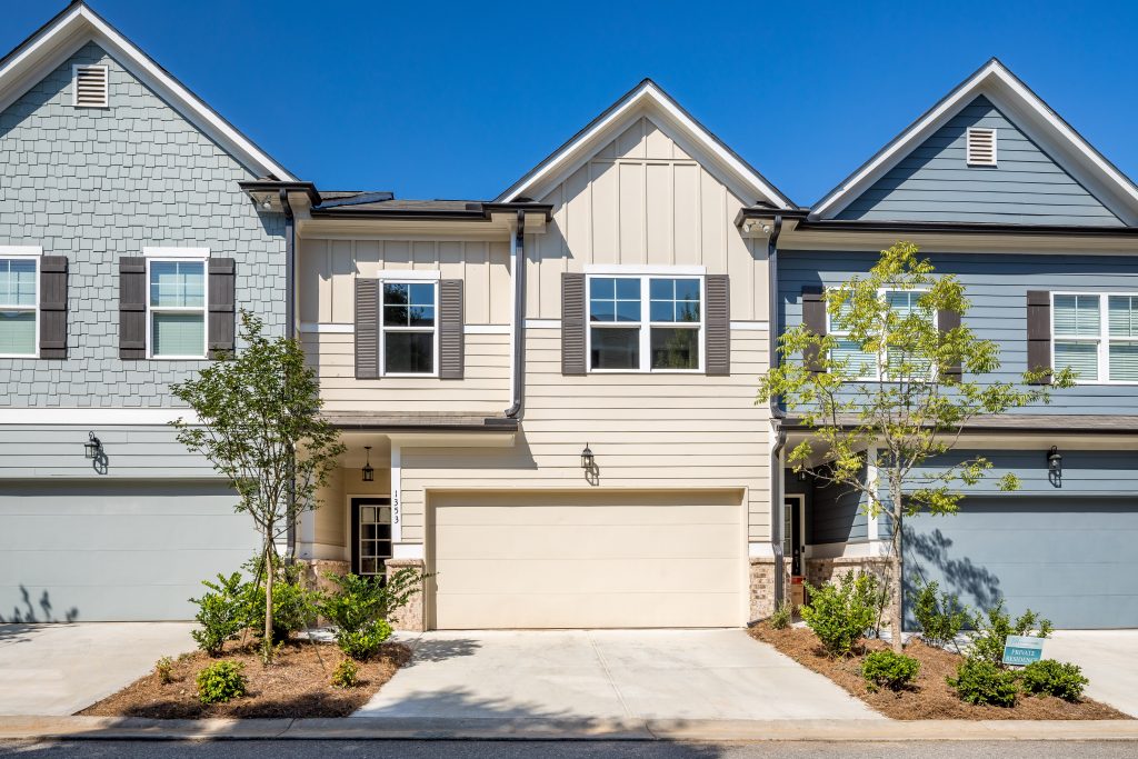 parking is easy in one of the townhomes for sale in heights at grant park