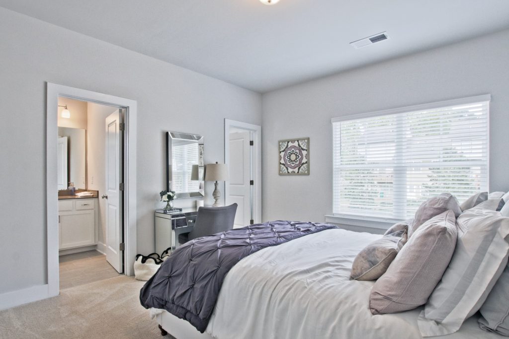 a bedroom space in a rockhaven home