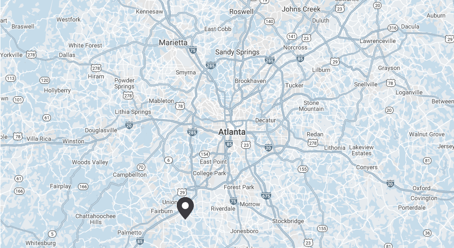 Metro Atlanta Map with Cornerstone Pinned