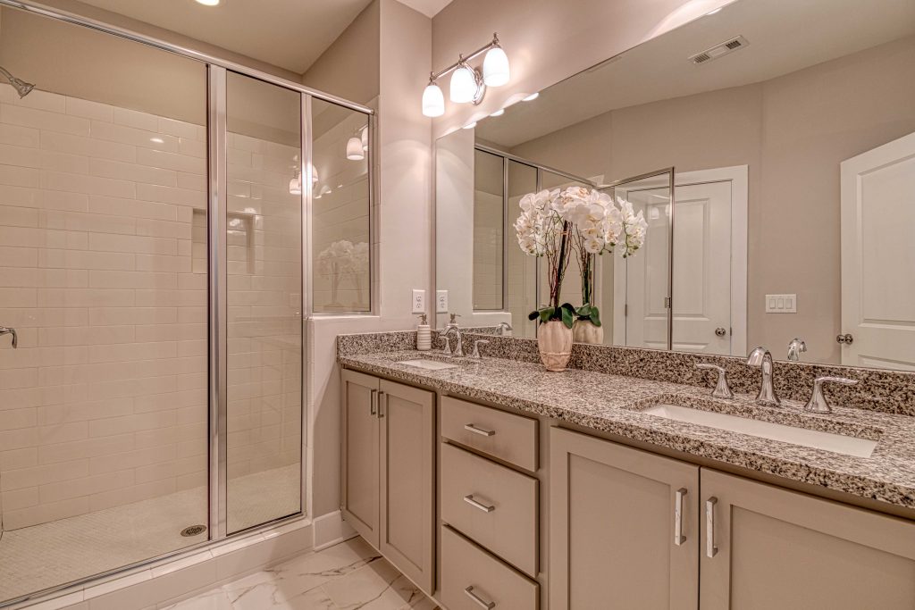 tile showers, standard feature in an eastland gates home