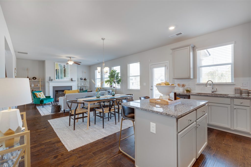 You can buy a new home with a dining room like this starting with your stimulus check