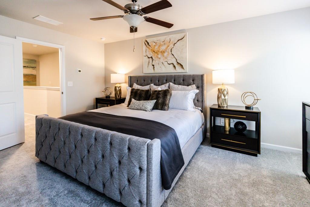 a bedroom in a south fulton townhomes in Carrington Pointe