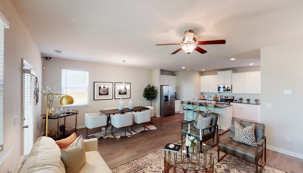 The rosedale is a new construction home in Rockhaven Homes community