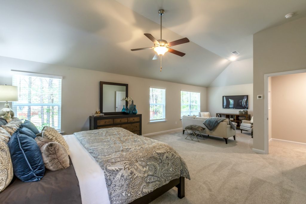 a bedroom in the wynbrooke floor plan