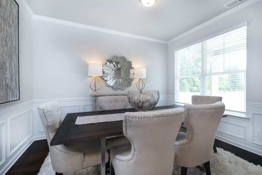 a dining room in a stonecrest single-family home