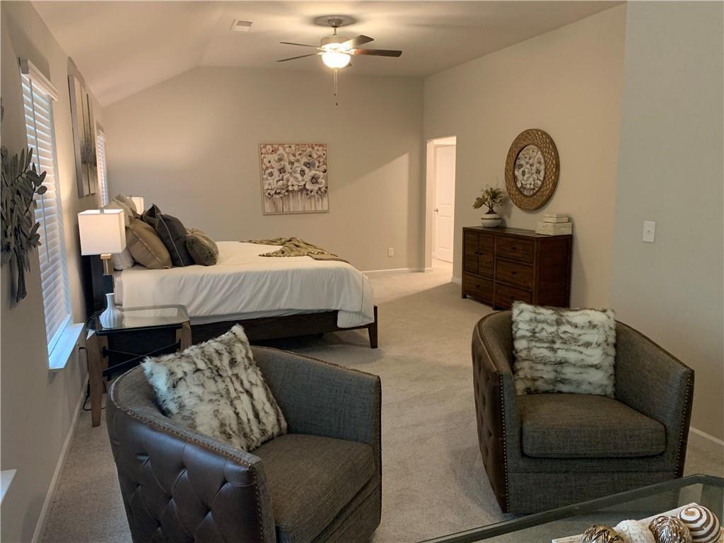 A bedroom in the last home in High Grove