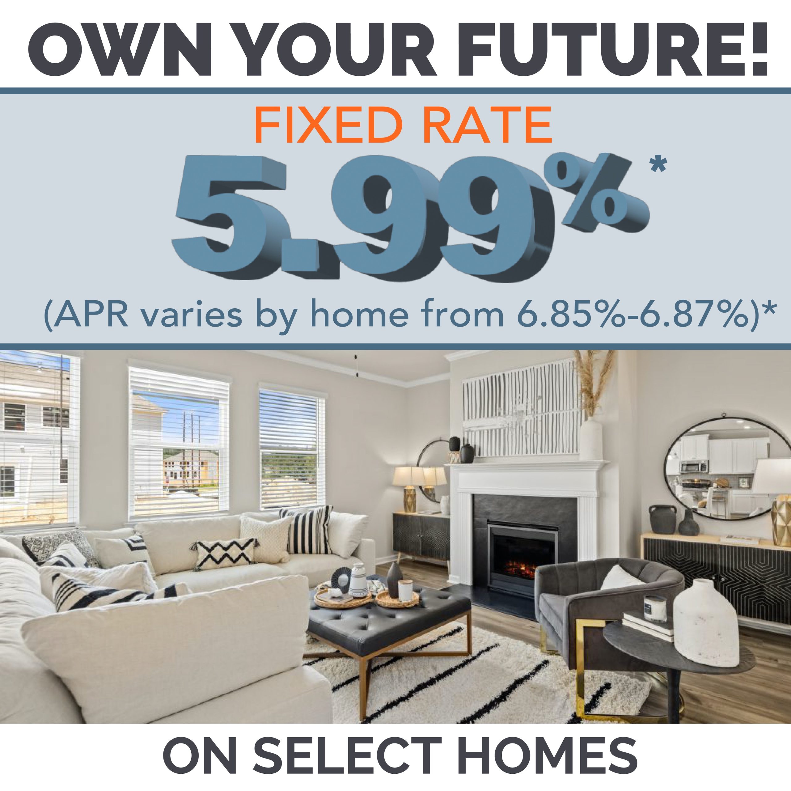 FixedRate APR on Select Homes with Own Your Future Promo! Rockhaven