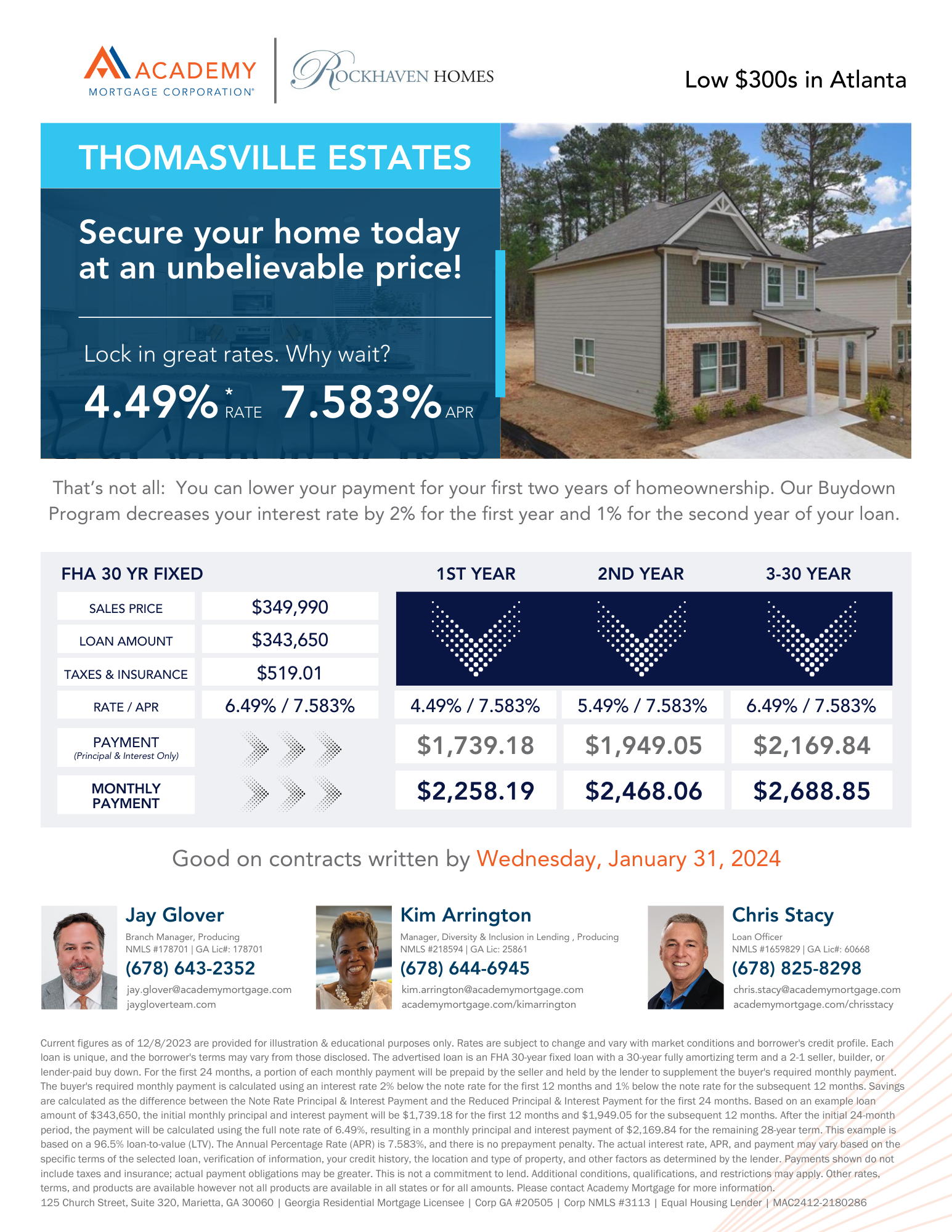 Thomasville Estates Rockhaven Homes