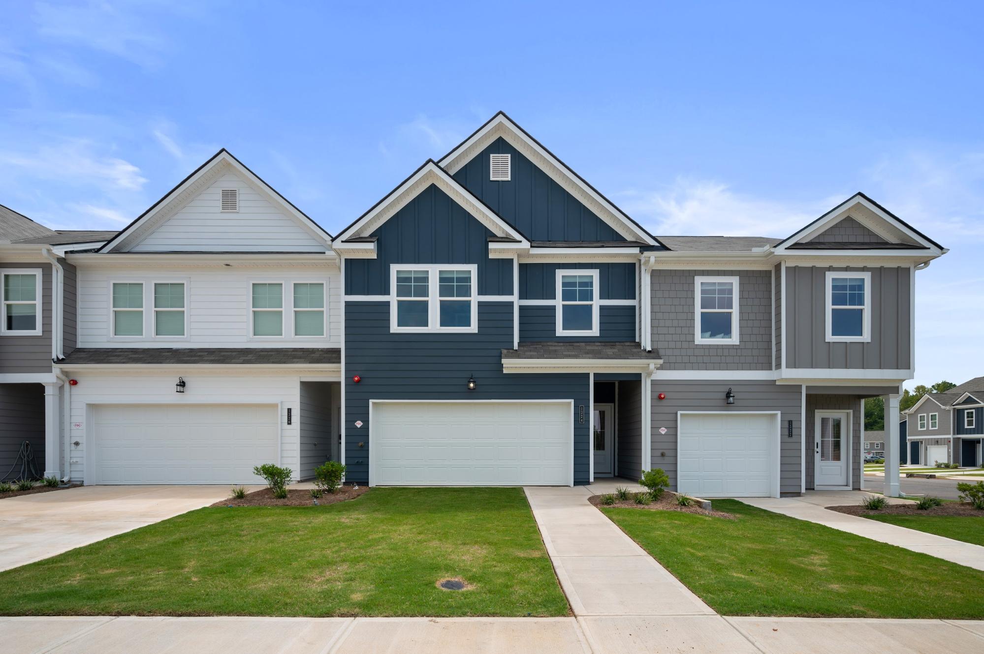 Modern townhomes at The Collection at Walden Park by Rockhaven Homes.