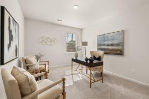Secondary bedrooms and home office in an Alcovy Village home, designed for comfort and flexibility.