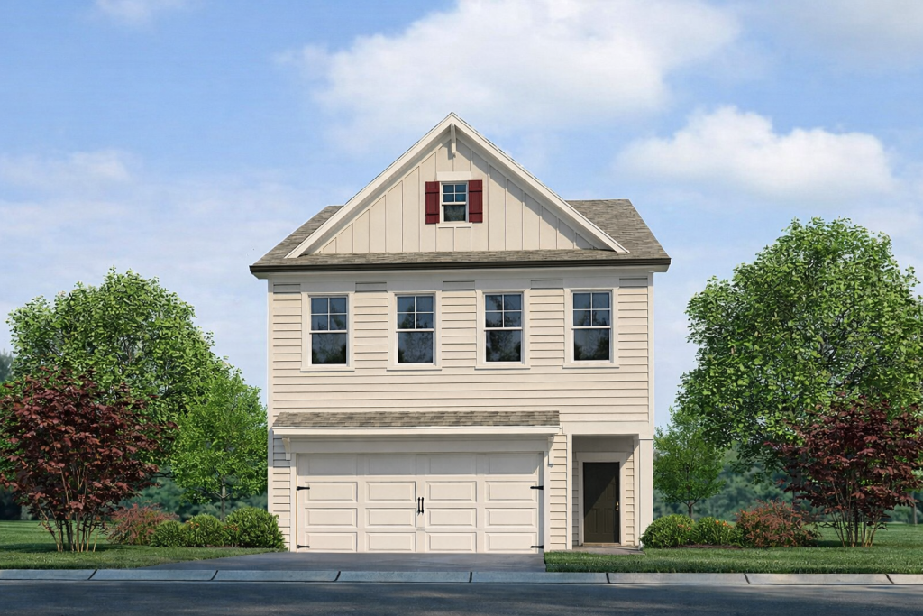 Waverly floor plan with flexible 3rd floor space in Ellenwood, GA
